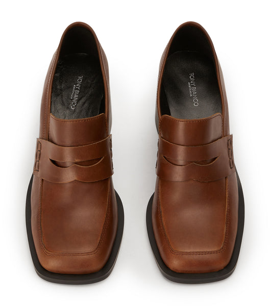 Tony Bianco Lomax Cognac 6.5cm Loafers Brown | LIESX92451