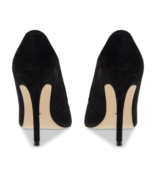 Tony Bianco Lotus Black Kid Suede 10.3cm Event Heels Black | YIEVQ59182