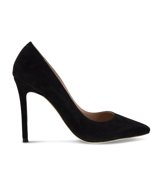 Tony Bianco Lotus Black Kid Suede 10.3cm Event Heels Black | YIEVQ59182