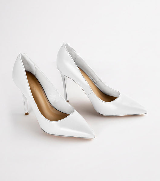 Tony Bianco Lotus Milk Capretto 10.3cm Event Heels White | UIETG52707