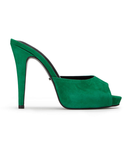 Tony Bianco Love Jade Suede 12cm Stiletto Heels Green | TIEWZ21822