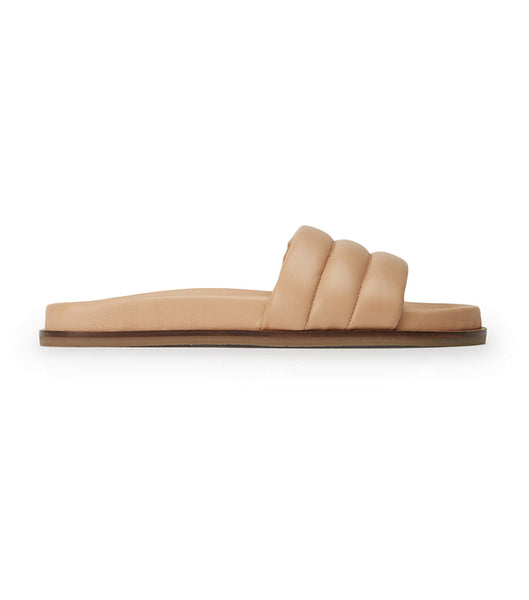 Tony Bianco Lucas Skin Nappa 1.5cm Flat Sandals Skin Color | IENZX25613