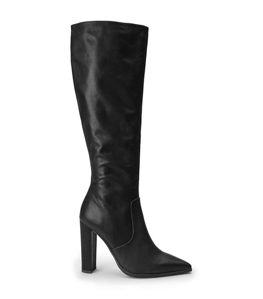 Tony Bianco Lucille Black Venice 10.3cm Mid Calf Boots Black | ZIENQ96136