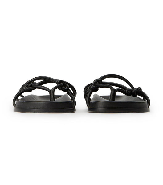 Tony Bianco Luelle Black Nappa Slides Black | FIEHY95704