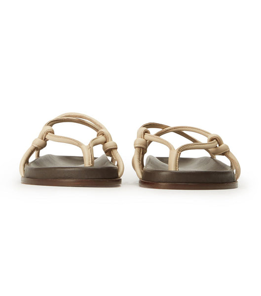 Tony Bianco Luelle Vanilla Nappa Sandals Light Yellow | MIEHR37379