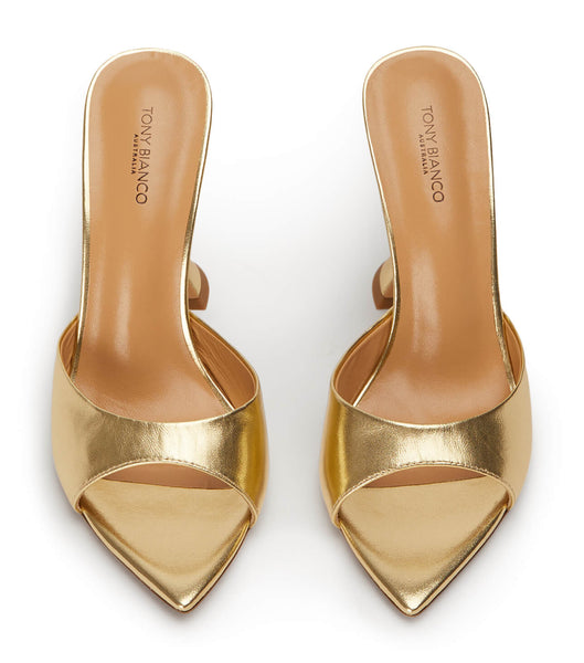 Tony Bianco Marcel Gold Nappa Metallic 10.5cm Event Heels Gold / Metal | PIEQX88070