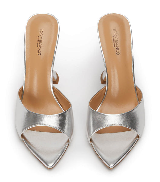 Tony Bianco Marcel Silver Nappa Metallic 10.5cm Bridal Heels Silver / Metal | EIEVG21545