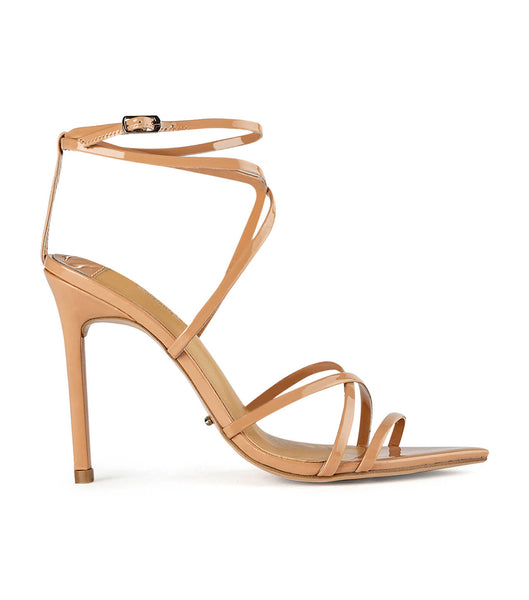 Tony Bianco Marcy Nude Patent 10.5cm Event Heels Beige | IEZDE10328