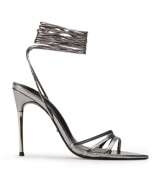 Tony Bianco Mavis Gunmetal Glimmer 10.5cm Stiletto Heels Grey | MIEFT59541