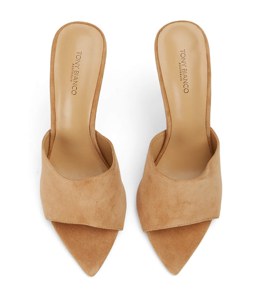 Tony Bianco Maximus Butterscotch Suede 10.5cm Bridal Heels Beige | IEQAV56863