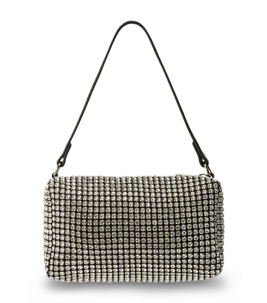 Tony Bianco Moma Clear Crystal Mini Handbags Accessories Silver | IEJKU74062