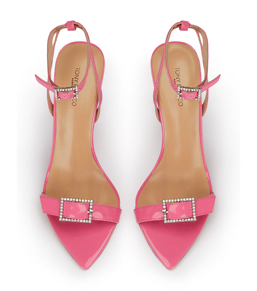 Tony Bianco Mopsy Flamingo Patent 10.5cm Stiletto Heels Pink | IEDYB32842