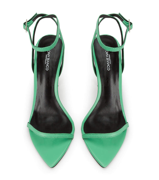 Tony Bianco Myra Acid Green 10.5cm Bling Heels Green | XIEGW51272