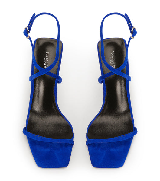 Tony Bianco Naxos Azure Suede 10.5cm Event Heels Azure | TIEWZ47875