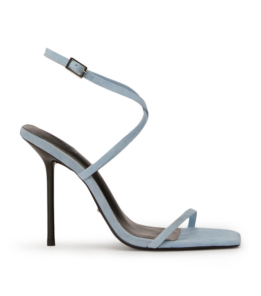 Tony Bianco Naxos Sky Suede 10.5cm Strappy Heels Blue | IEJKU38608