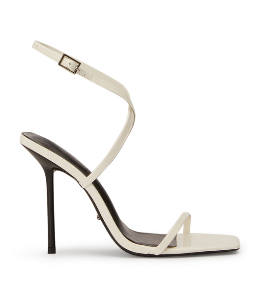 Tony Bianco Naxos White Patent 10.5cm Strappy Heels White | YIEVQ63723