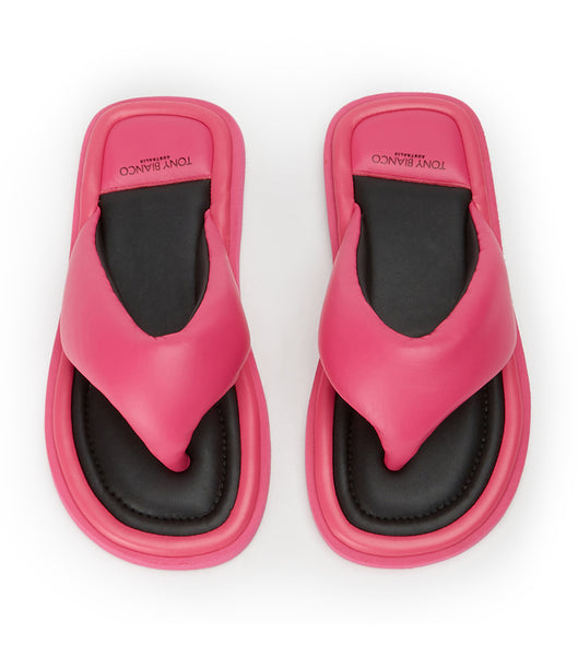 Tony Bianco Nikki Acid Pink Slides Pink | PIEQX66902