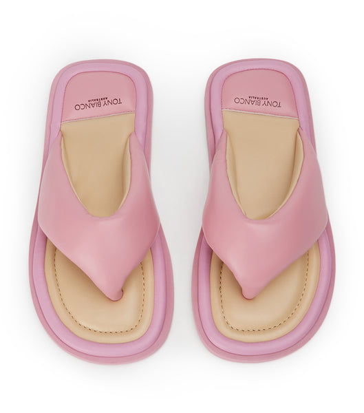 Tony Bianco Nikki Musk Nappa Slides Pink | GIEEC35646