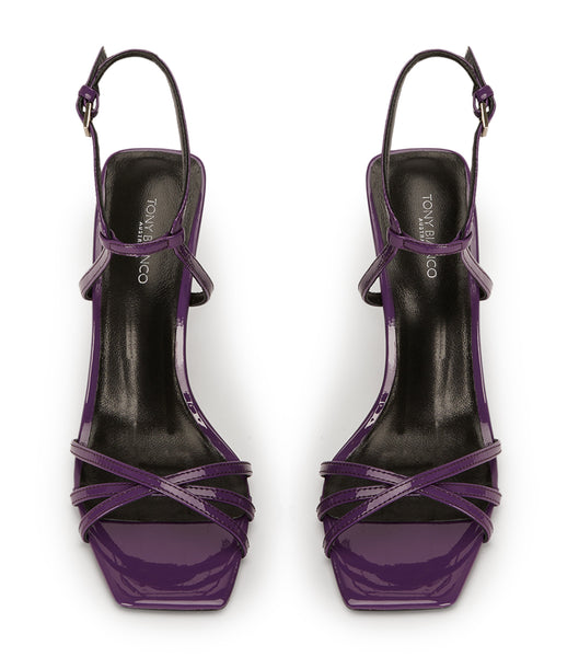 Tony Bianco Nomad Orchid Patent 10.5cm Strappy Heels Purple | IECVG28415