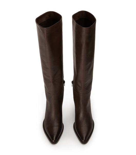 Tony Bianco Peppe Choc Como 7.5cm Heeled Boots Chocolate | FIEHY76231