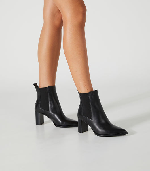 Tony Bianco Piston Black Como 7.5cm Ankle Boots Black | XIEGW33098