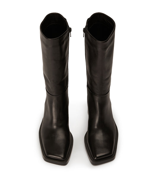 Tony Bianco Prestige Black Como 8cm Knee High Boots Black | IEDFL85132