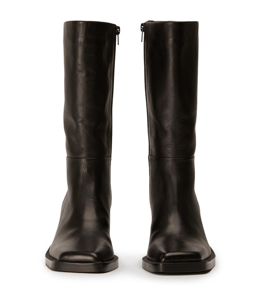 Tony Bianco Prestige Black Como 8cm Knee High Boots Black | IEDFL85132