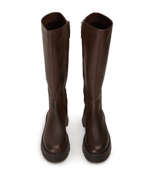 Tony Bianco Rage Choc Como 5.5cm Combat Boots Chocolate | ZIEMJ71725