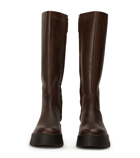 Tony Bianco Rage Choc Como 5.5cm Combat Boots Chocolate | ZIEMJ71725