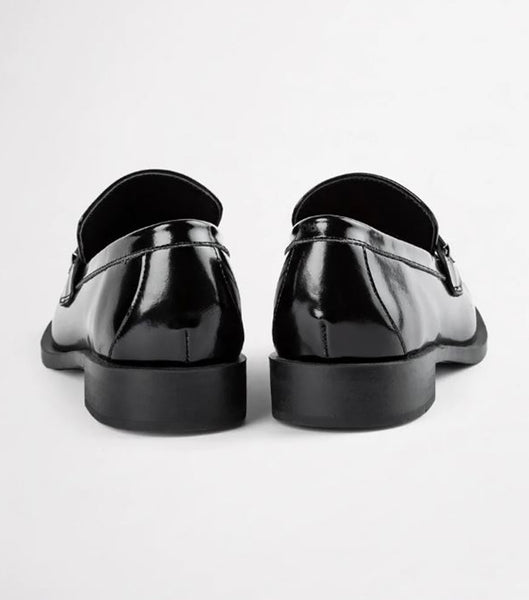 Tony Bianco Rebecca Black Hi Shine 2.5cm Loafers Black | ZIEMJ68752