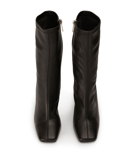 Tony Bianco Remie Black Venezia 10.5cm Heeled Boots Black | IEXBR55779