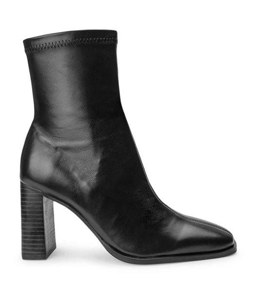 Tony Bianco Rover Black Venice 8.5cm Heeled Boots Black | IEEAH86379