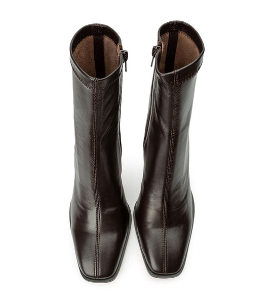 Tony Bianco Rover Chocolate Nappa 8.5cm Heeled Boots Chocolate | IEXMI68111