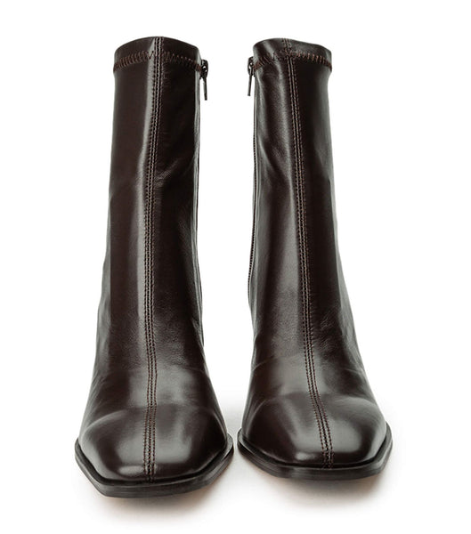 Tony Bianco Rover Chocolate Nappa 8.5cm Heeled Boots Chocolate | IEXMI68111