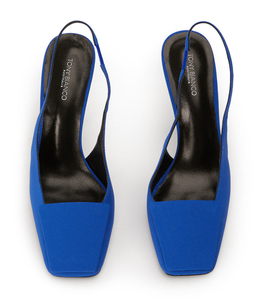 Tony Bianco Rue Azure Crepe 10.5cm Event Heels Azure | GIEEC37369