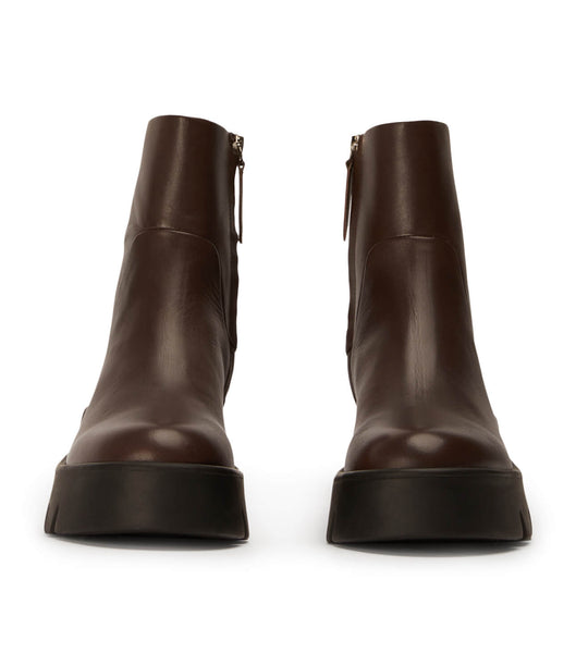 Tony Bianco Rumble Choc Como 5.5cm Combat Boots Chocolate | ZIENQ17553