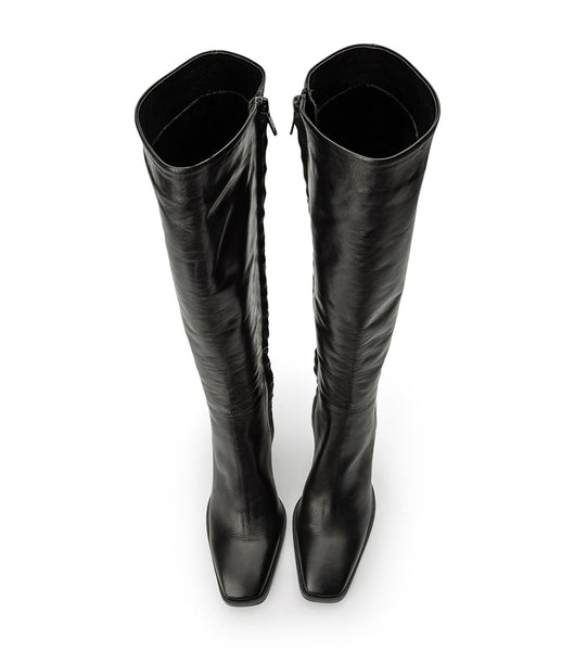 Tony Bianco Rylee Black Venice 8.5cm Heeled Boots Black | IEZDE98740