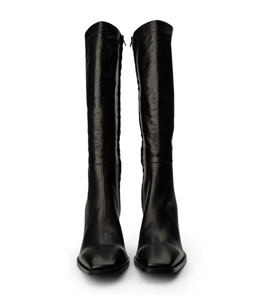 Tony Bianco Rylee Black Venice 8.5cm Heeled Boots Black | IEZDE98740