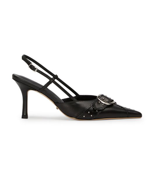 Tony Bianco Sadie Black Como 8cm Low Heels Black | XIEGW11268