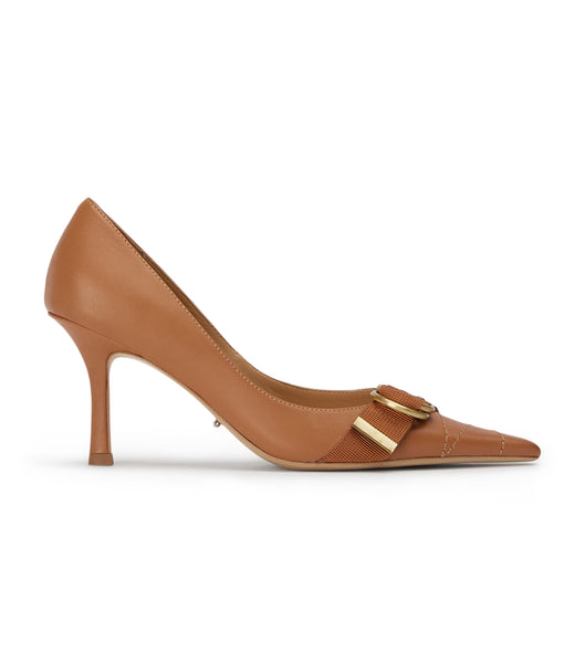 Tony Bianco Saje Tan Como 8cm Low Heels Brown | IEZDE16768