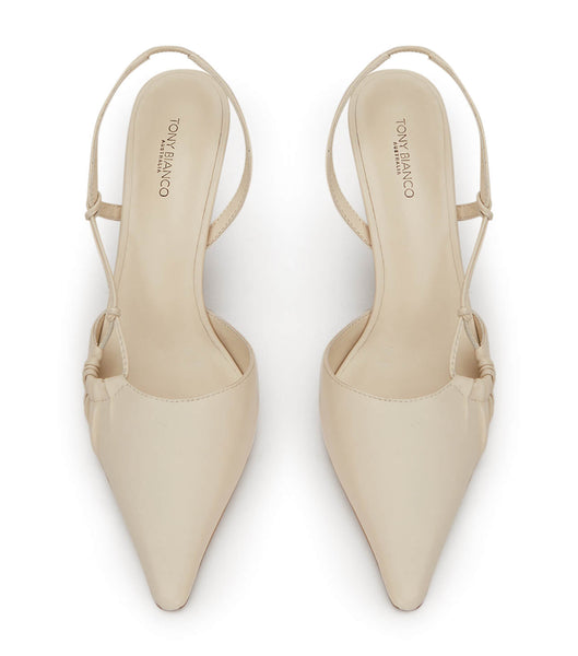 Tony Bianco Sakai Dove Nappa 8cm Low Heels White | EIEVG77539