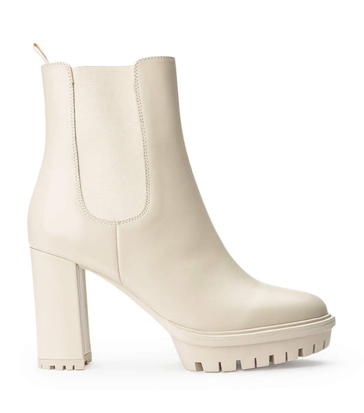 Tony Bianco Sammy Vanilla Capretto 10cm Platform Boots Light Yellow | XIEBH28289