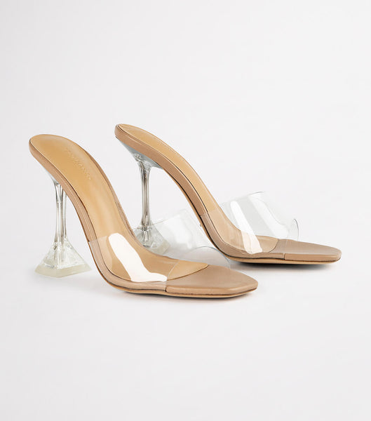 Tony Bianco Serri Clear Vinylite/Skin Nappa 10.5cm Bridal Heels Skin Color | AIEDF72103