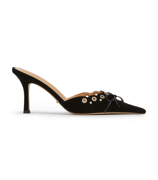 Tony Bianco Shae Black Suede 8cm Court Shoes Black | ZIENQ95950