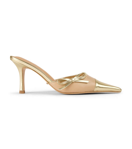 Tony Bianco Shirley Beech/Gold 8cm Event Heels Gold | BIESO57151