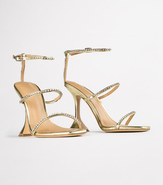 Tony Bianco Shy Gold Nappa Metallic 10.5cm Event Heels Gold / Metal | IEQCS59932