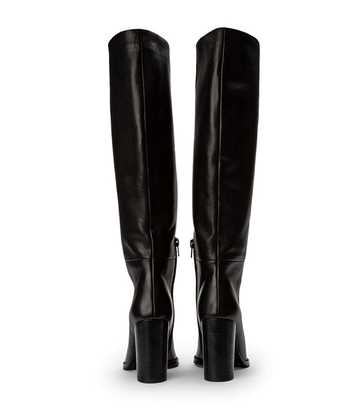 Tony Bianco Skyla Black Como 9cm Heeled Boots Black | UIEND35173