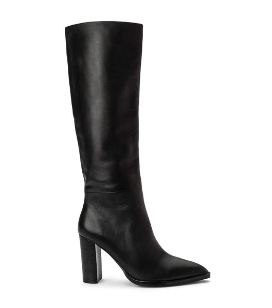 Tony Bianco Skyla Black Como 9cm Heeled Boots Black | UIEND35173