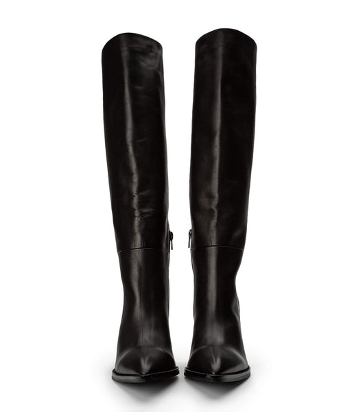 Tony Bianco Skyla Black Como 9cm Knee High Boots Black | UIETG19034