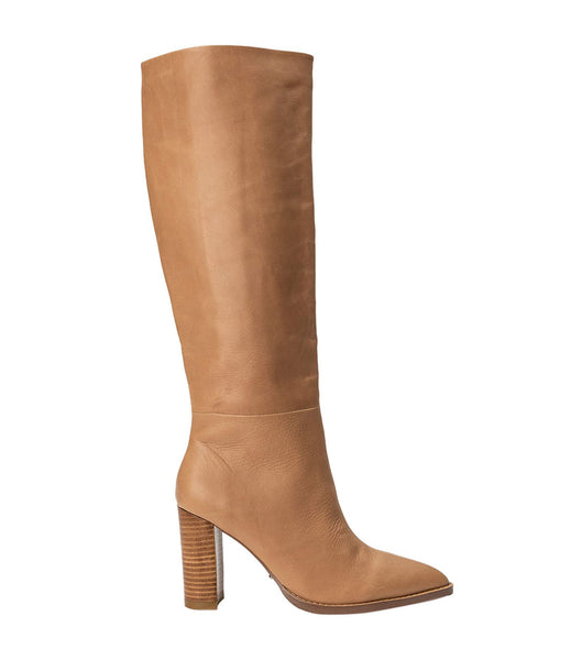 Tony Bianco Skyla Caramel Venice 9cm Mid Calf Boots Beige | ZIEMJ84503